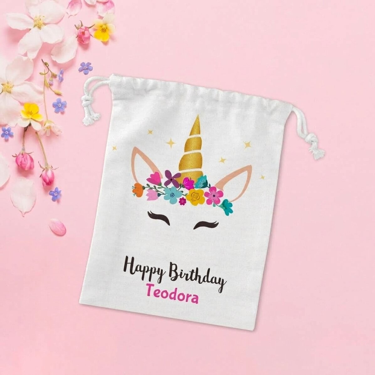 Bolsita pequeña para regalos - Unicornio