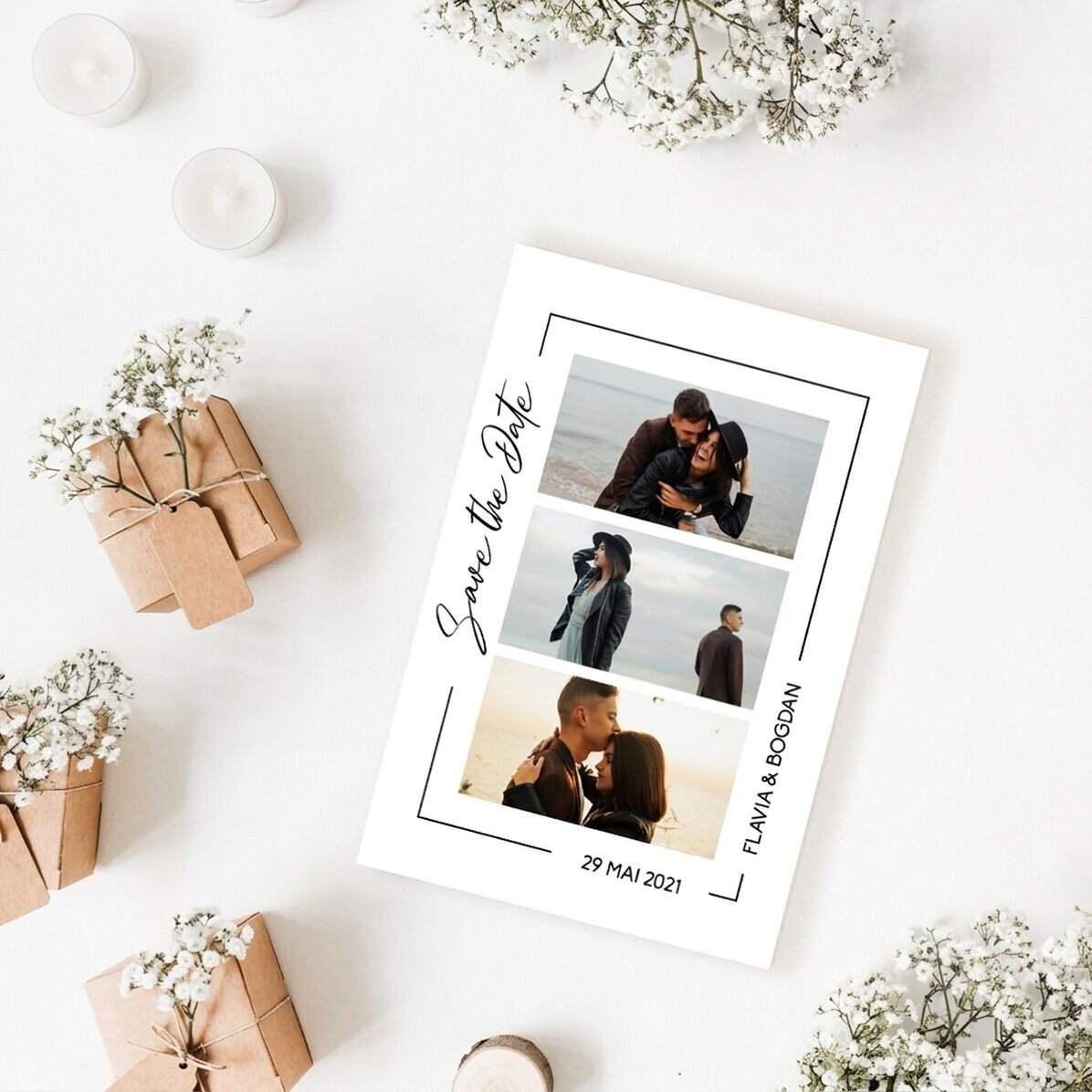 Foto personalizada de 10 x 15 cm - «Save the date»