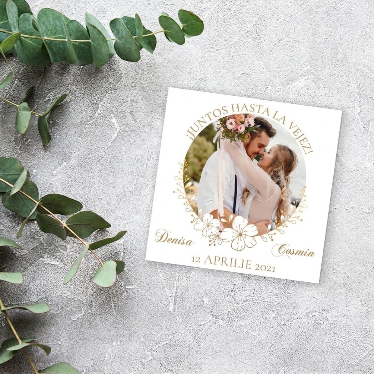 Foto personalizada de 10 x 10 cm - Hasta una vejez muy avanzada