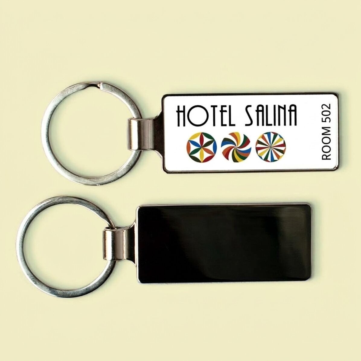Llavero personalizado con logotipo y texto