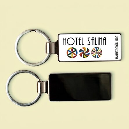 Llavero personalizado con logotipo y texto