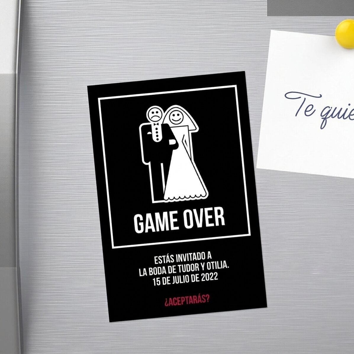 Iman personalizado de 10 x 15 cm - Game over