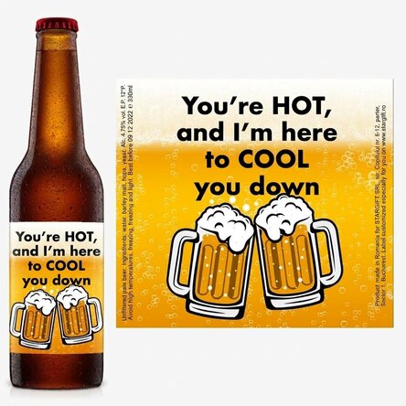 Cerveza personalizada con texto - Hot