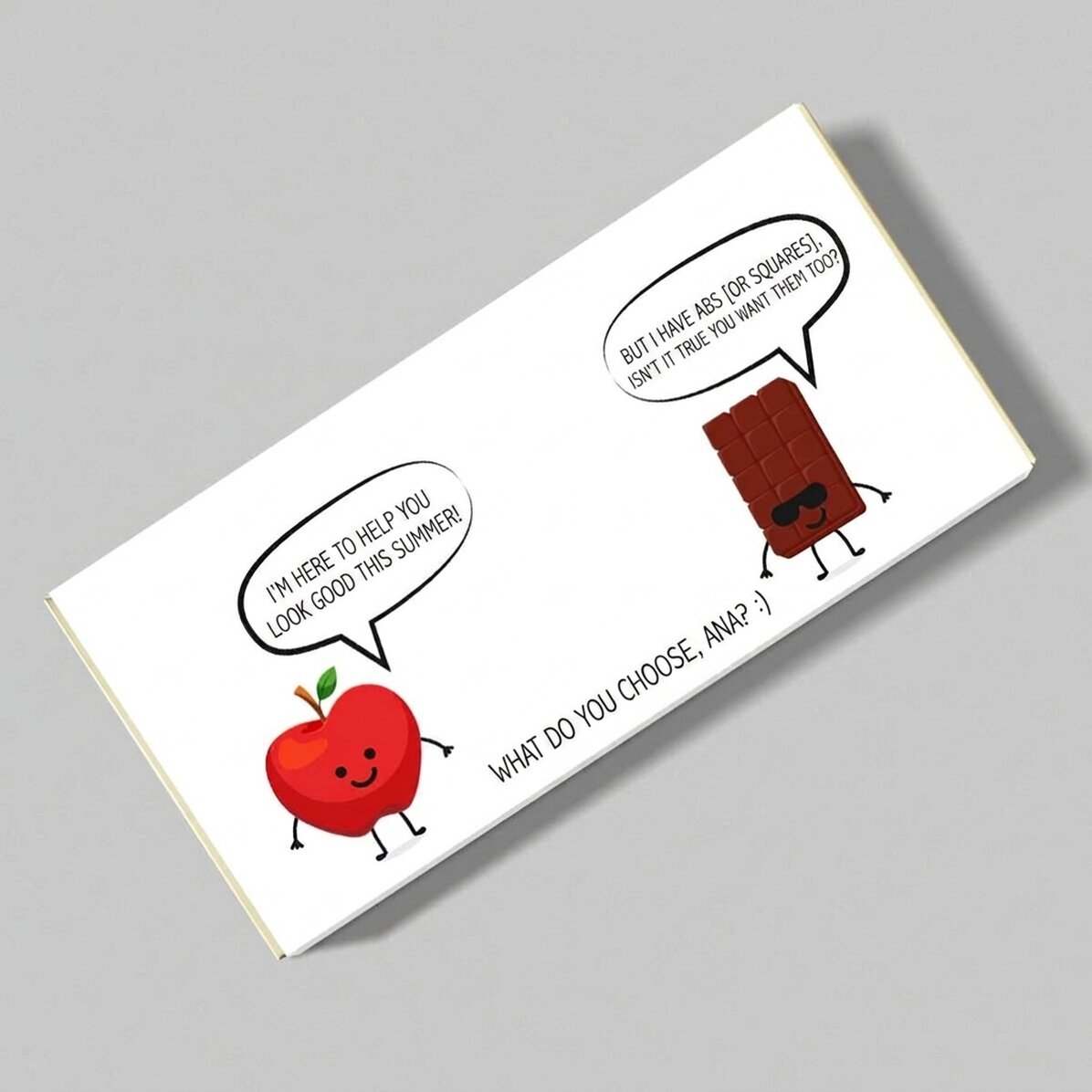 Chocolate personalizado con texto - Versus