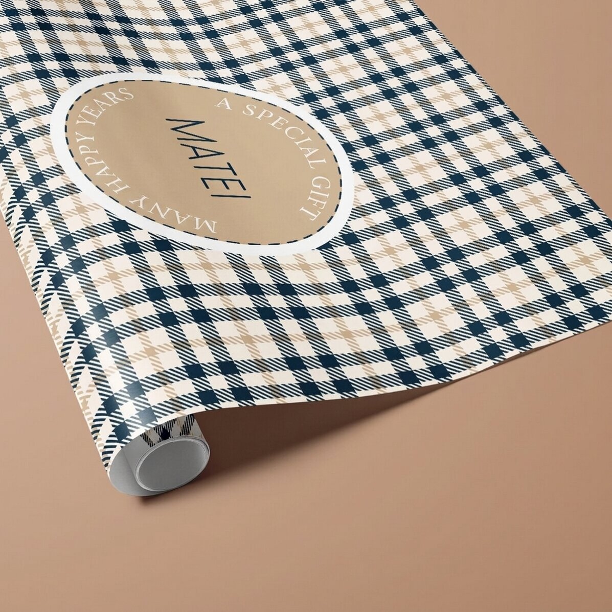 Papel de regalo personalizado con texto - Para hombres