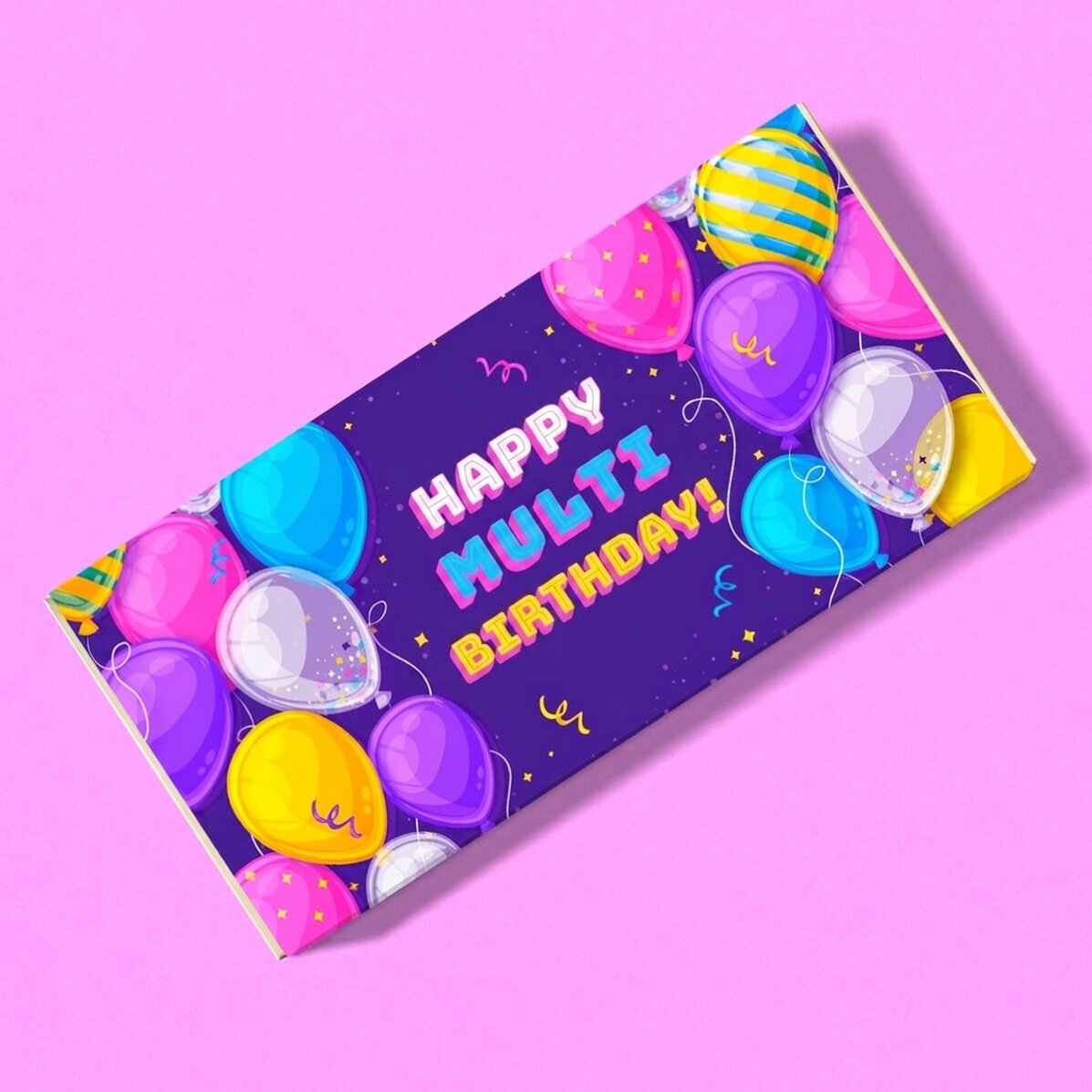 Chocolate personalizado para un cumpleaños