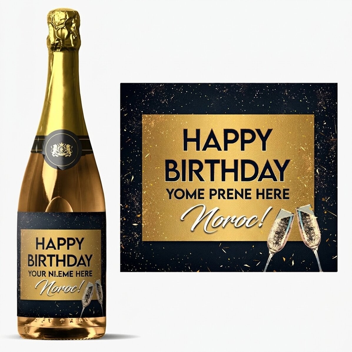 Vino espumoso personalizado - Fiesta de cumpleaños