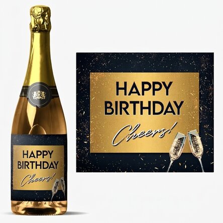 Vino espumoso personalizado - Fiesta de cumpleaños
