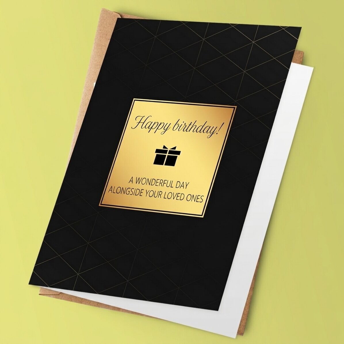 Tarjeta de felicitación personalizada con mensaje de cumpleaños - Best wishes