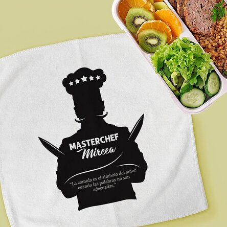 Toalla personalizada con texto - Masterchef