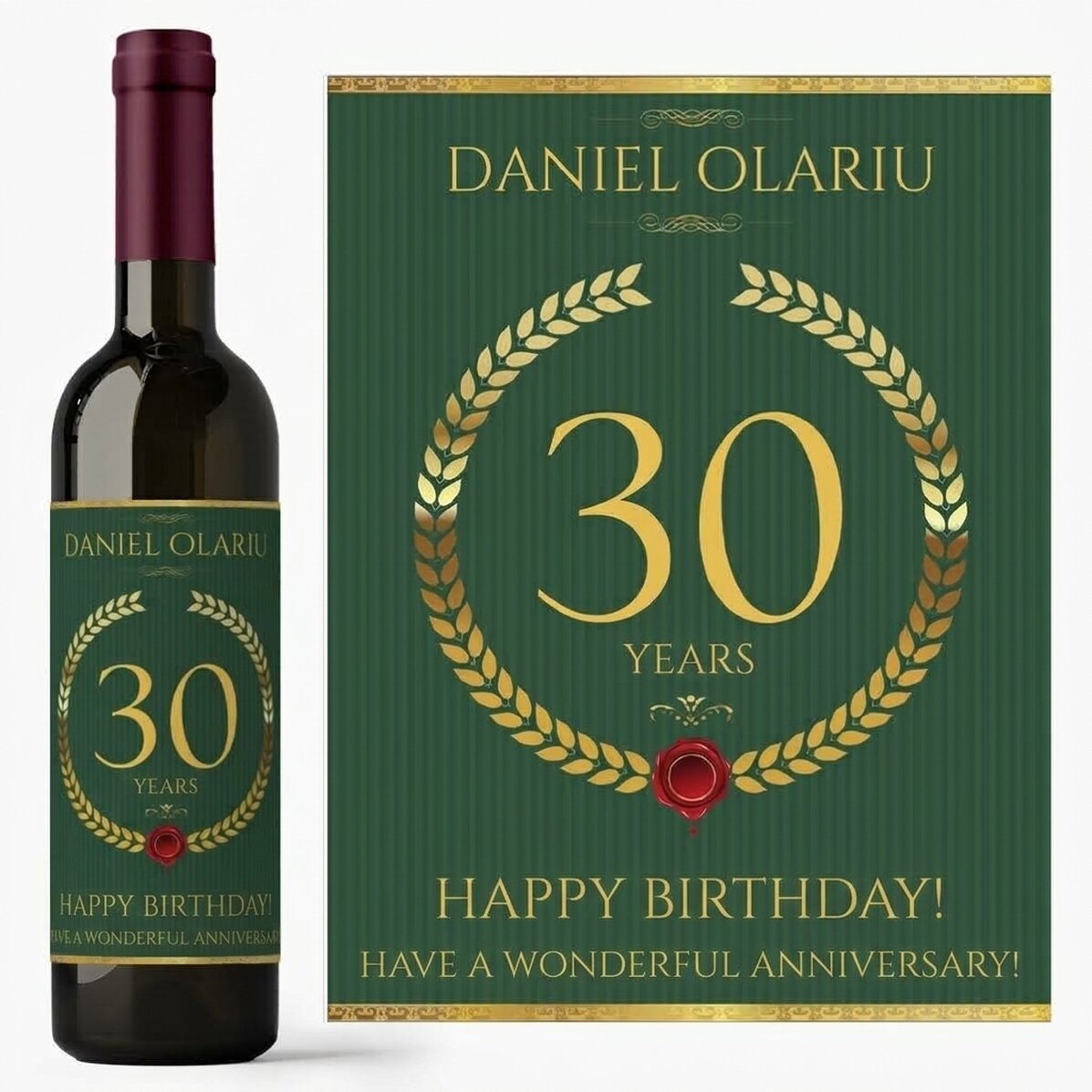 Vino personalizado con texto - Regalo especial