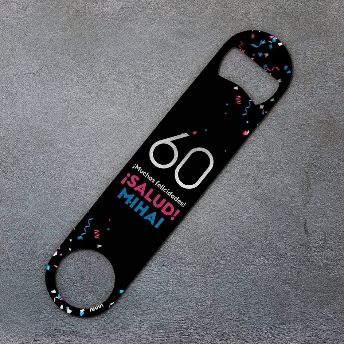 Abridor de cervezas personalizado - Confetti