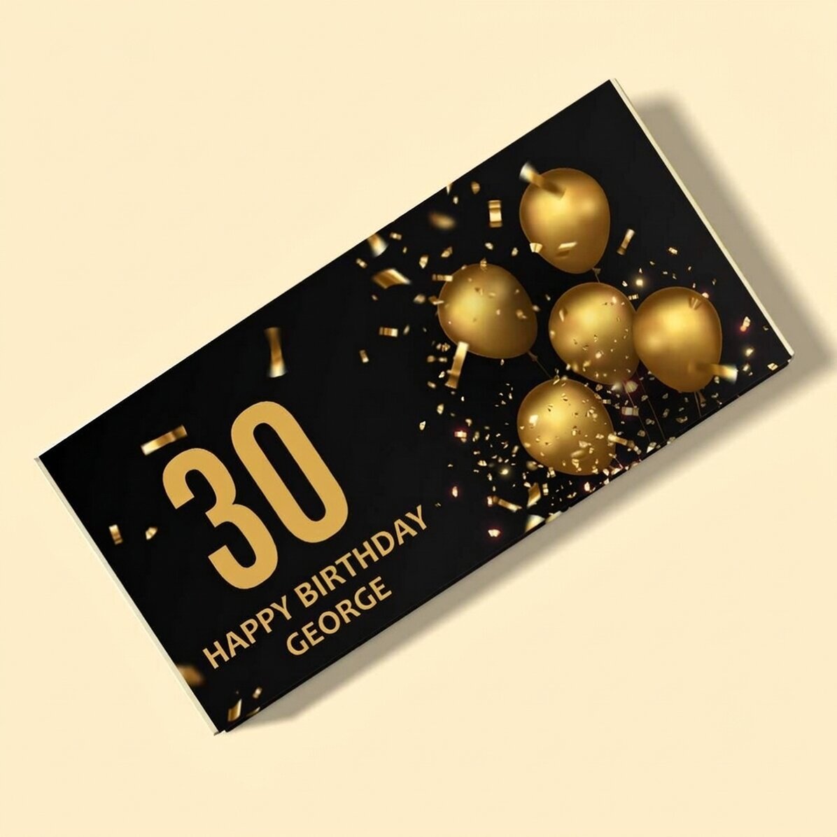 Chocolate personalizado con mensaje de cumpleaños - Birthday Wish