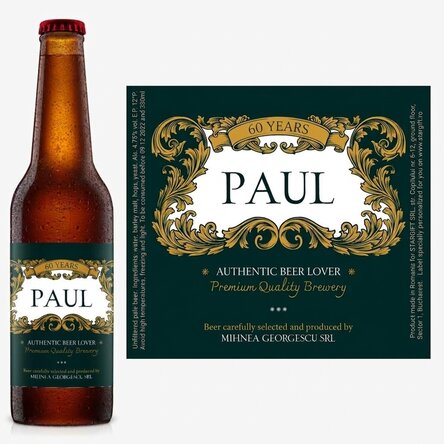 Cerveza personalizada con texto - Royal 60