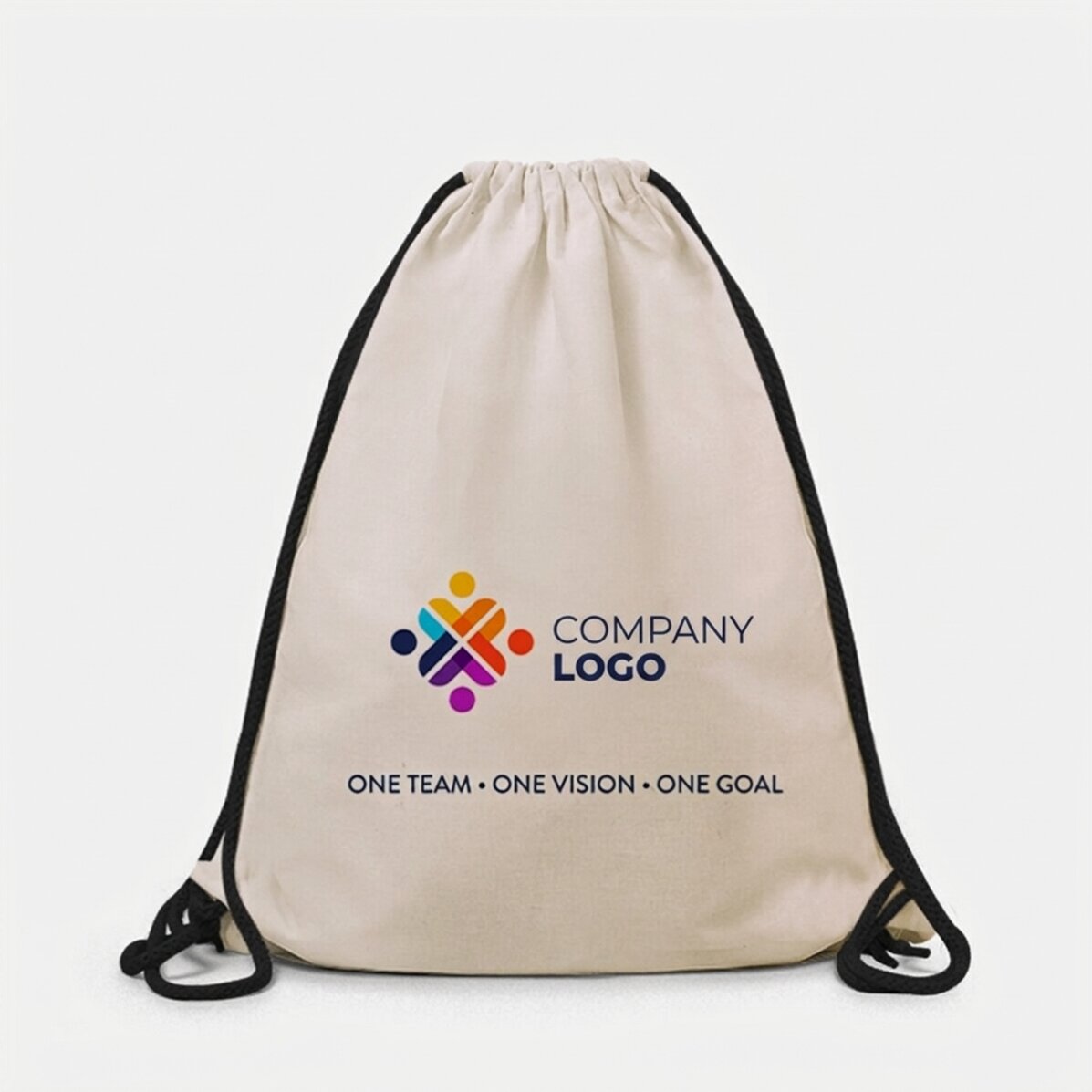 Mochila personalizada con logotipo y texto