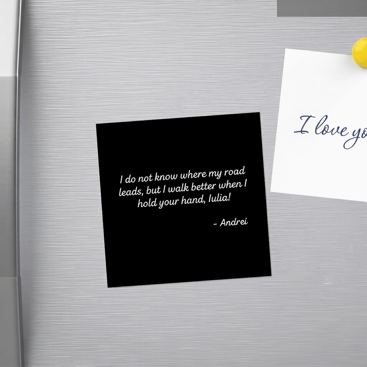Imán personalizado de 10x10 con texto