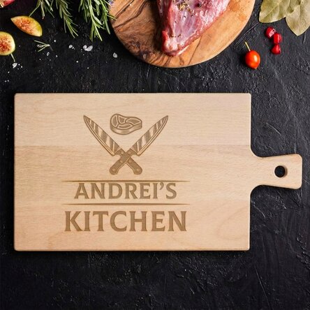 Customised chopping board - Knives