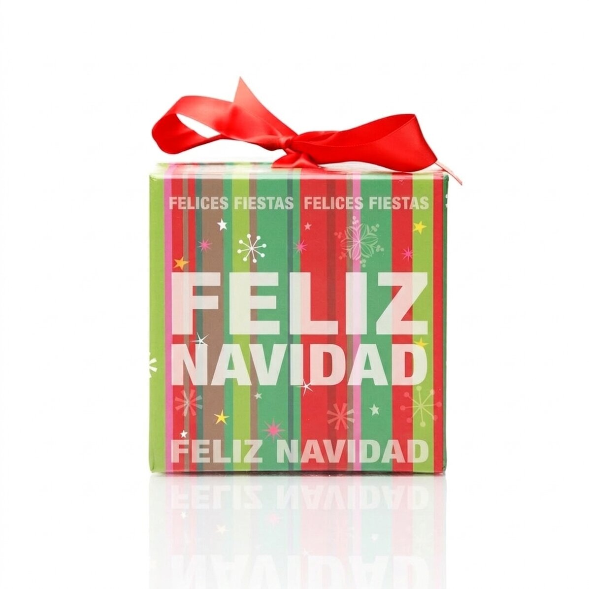 Caja de regalo de Navidad - modelo de copos de nieve