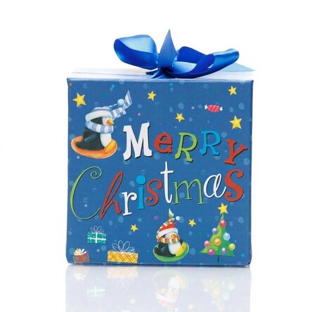 Caja de regalo de Navidad - modelo de regalos de colores