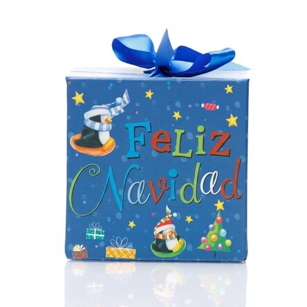 Caja de regalo de Navidad - modelo de regalos de colores