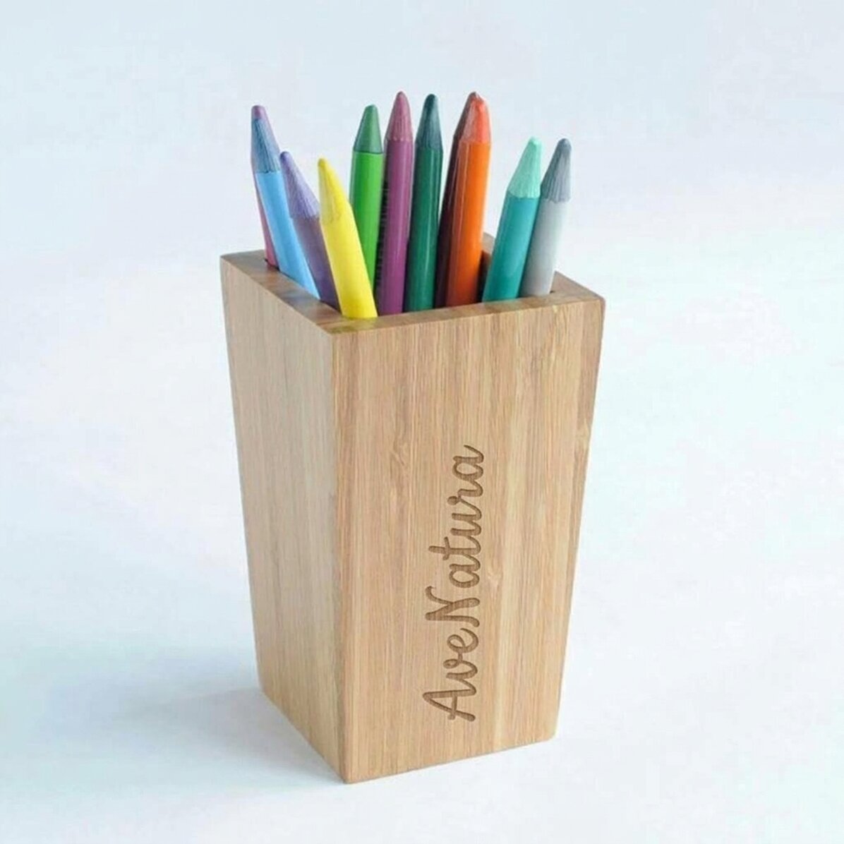 Soporte de madera para lápices y bolígrafos - avenatura