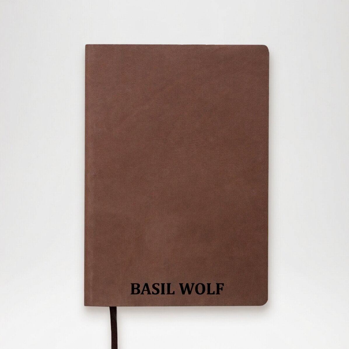 Agenda de piel personalizada con iniciales o nombre