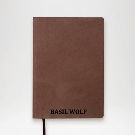 Agenda de piel personalizada con iniciales o nombre