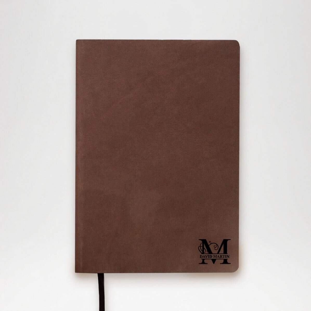 Agenda de piel personalizada con monograma