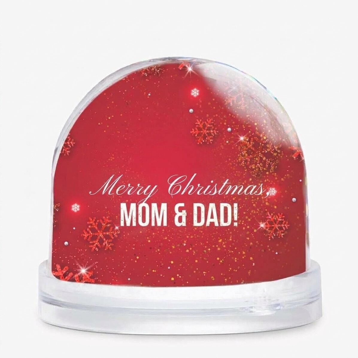 Bola de Navidad de escritorio personalizada con foto y mensaje: ¡Feliz Navidad!
