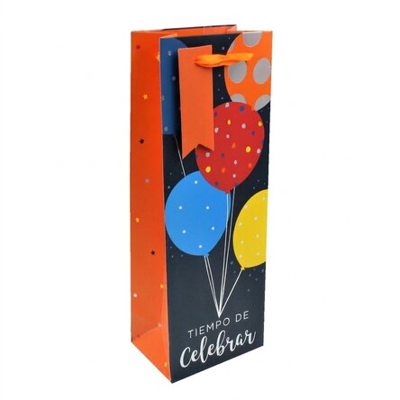 Bolsa de regalo para bebidas - modelo «Time to celebrate»