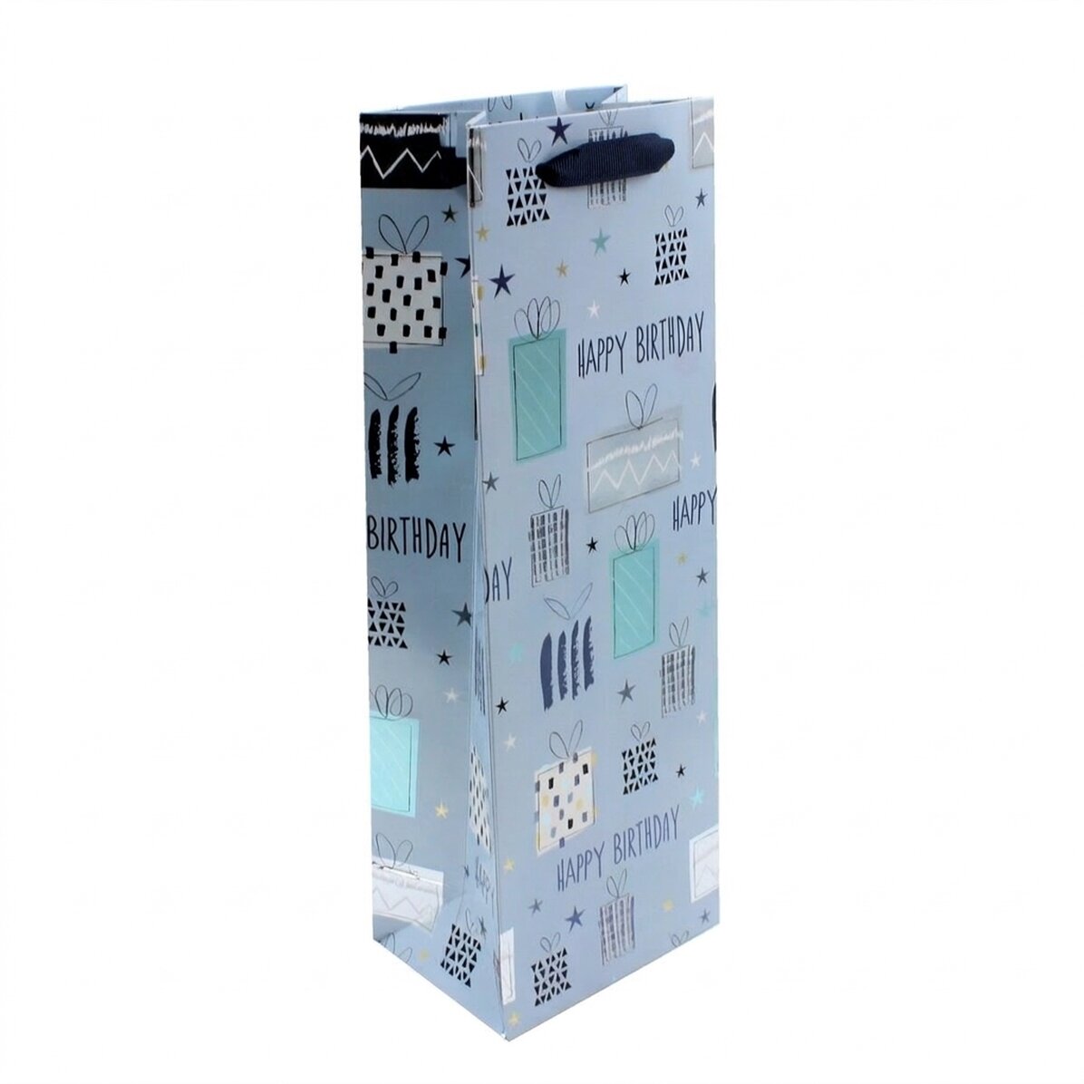 Bolsa de regalo para bebidas - modelo «Happy Birthday gifts»