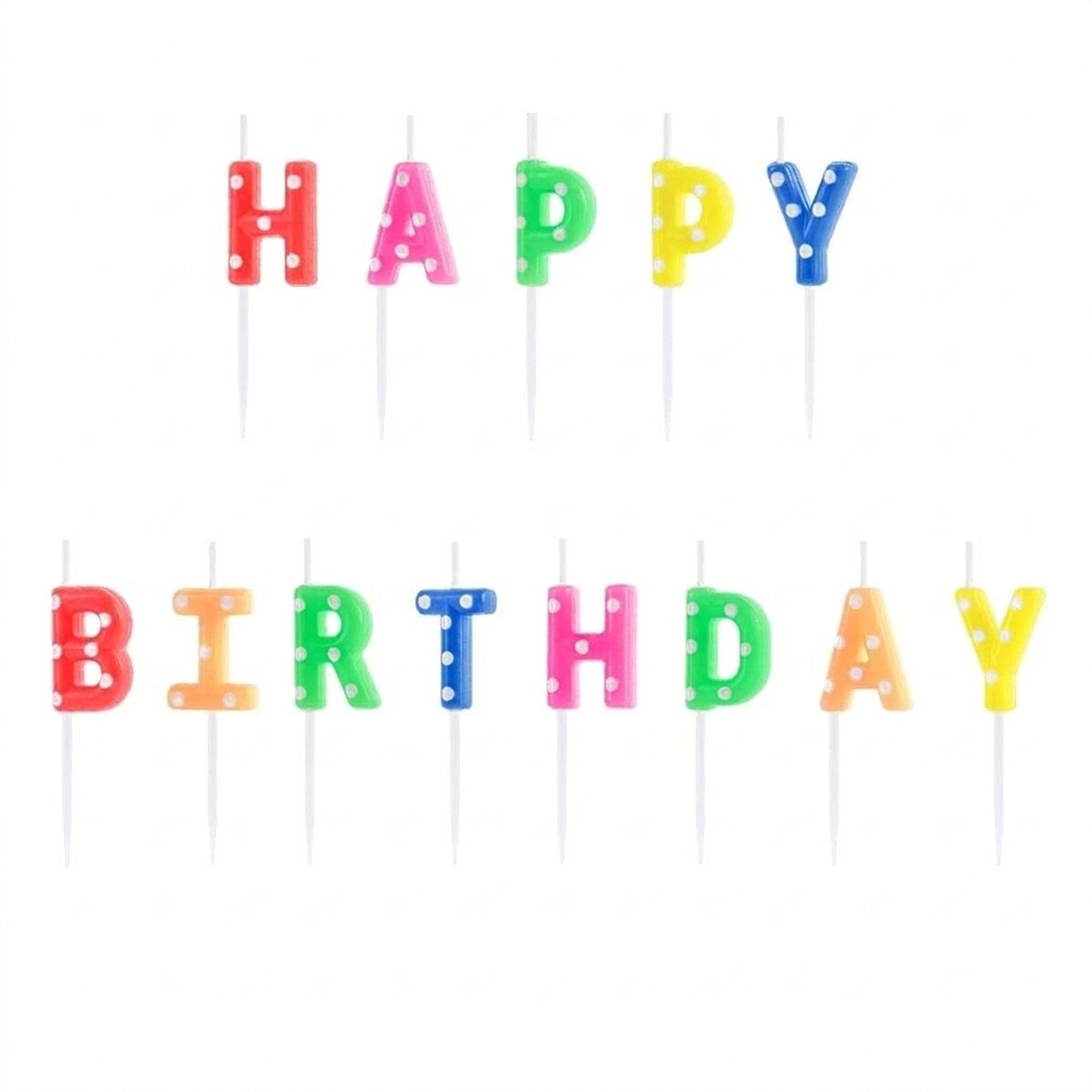 Velas para tartas - juego «Happy Birthday»