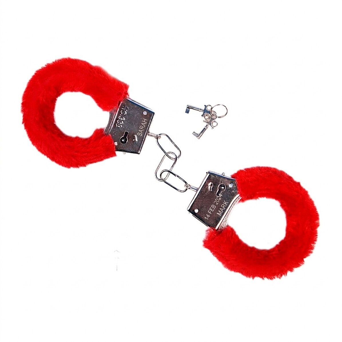 Esposas metálicas con peluche
