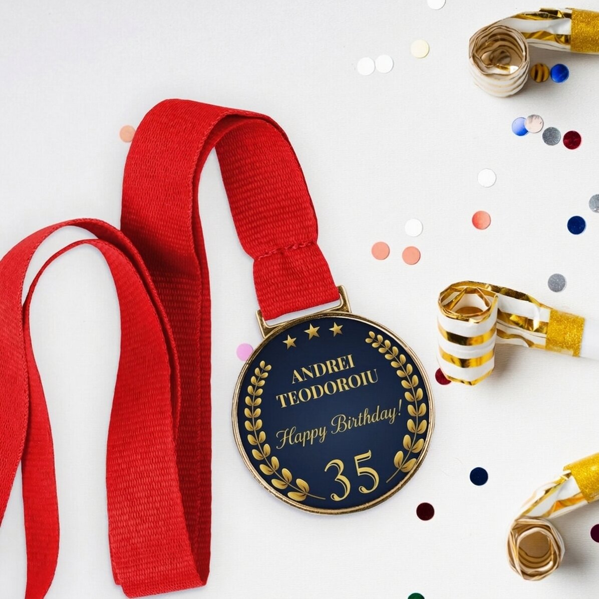 Medalla personalizada con texto - Aniversario