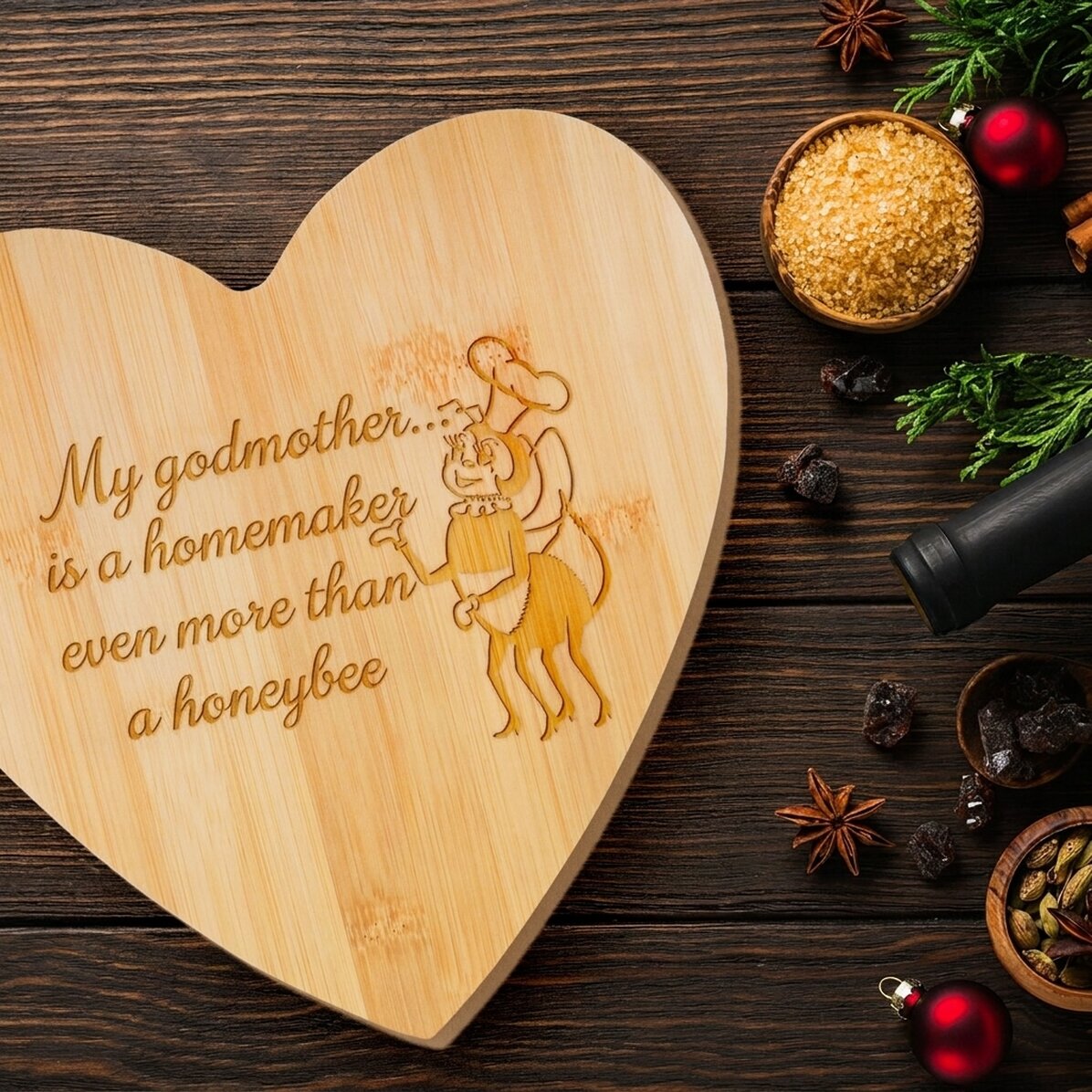Cortador con forma de corazón personalizado con un mensaje para la Nasa
