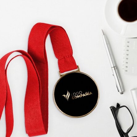 Medalla personalizada con logotipo