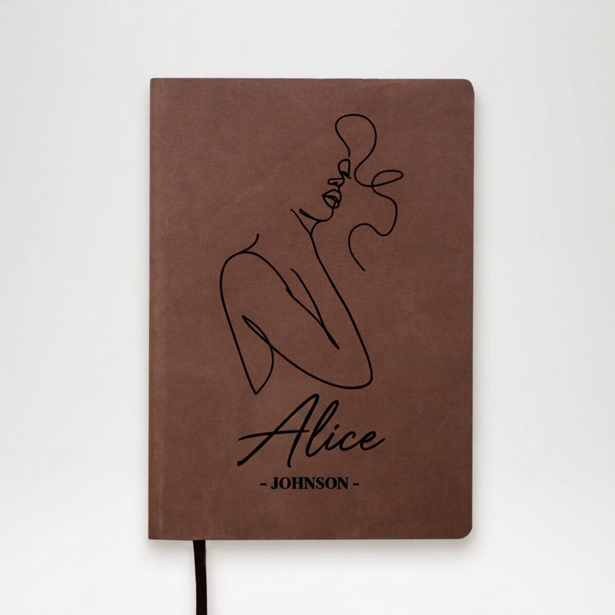 Agenda de piel personalizada con nombre - Semnatura