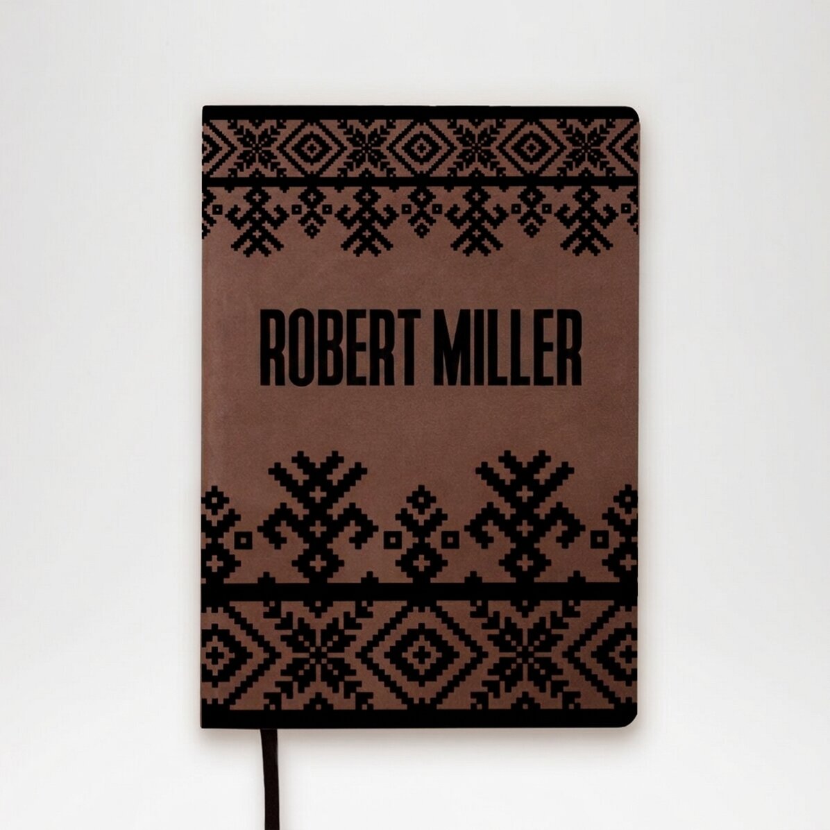Agenda de piel personalizada con nombre - Modelo tradicional