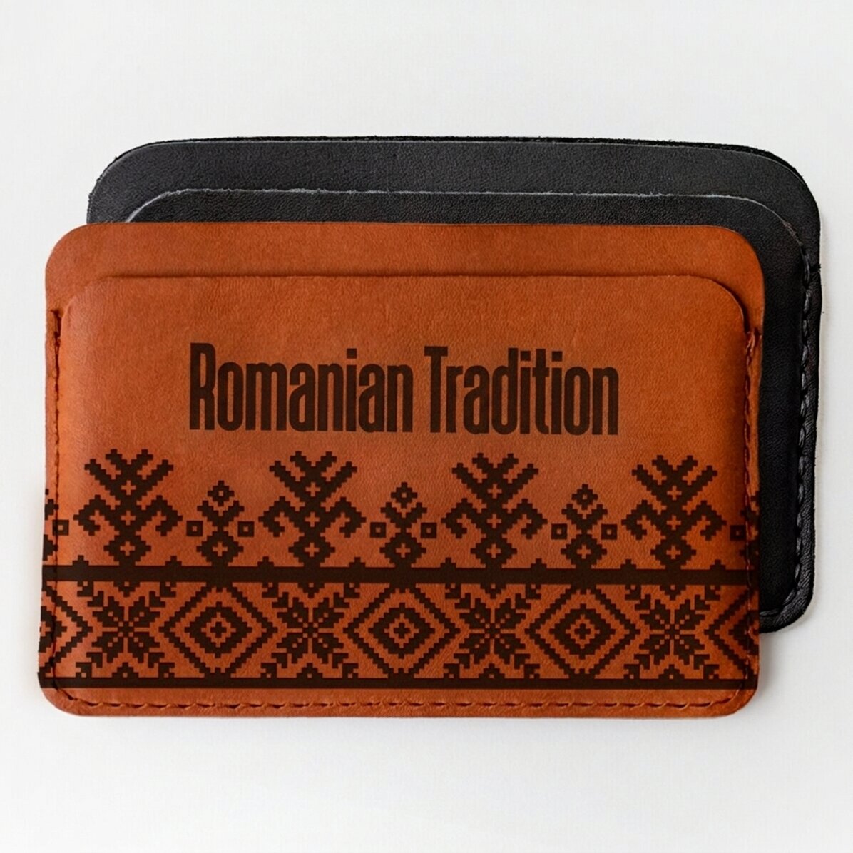 Cartera de piel personalizada con nombre - Modelo tradicional
