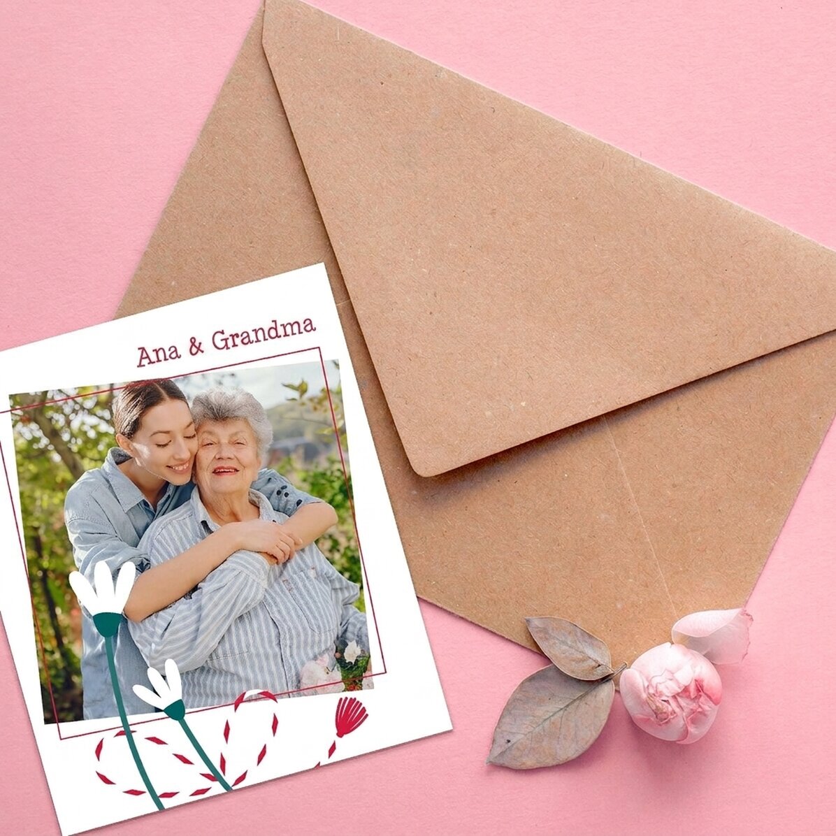 Foto personalizada de 10 x 12 cm con texto
