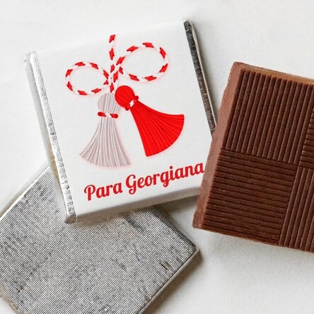 Mini bombón personalizado con un mensaje dulce