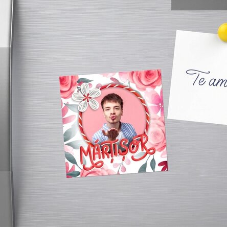 Imán de 10x10 personalizado con una foto