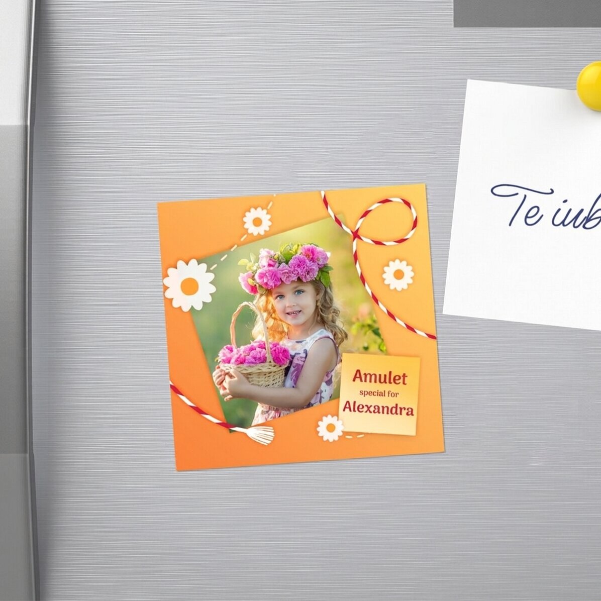Imán de 10x10 personalizado con una foto especial