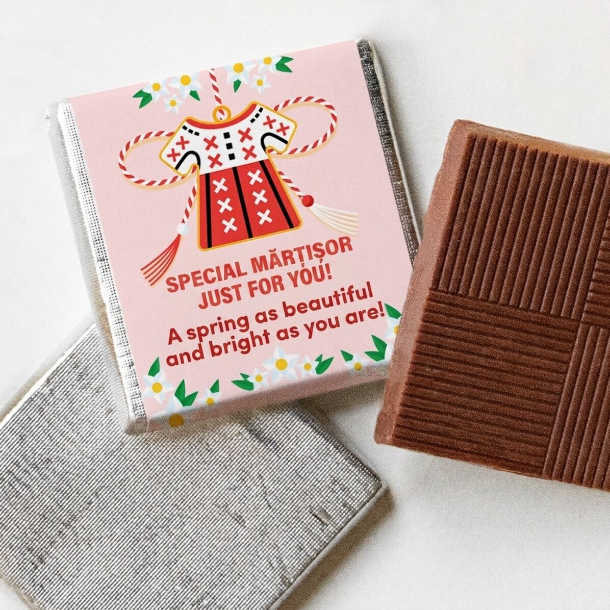 Mini bombón personalizado con un mensaje tradicional