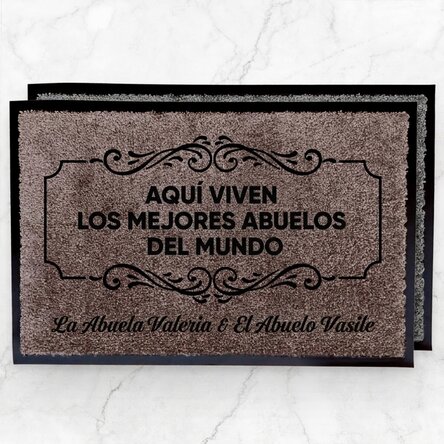 Alfombra de entrada para interior - Los mejores abuelos