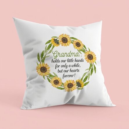 Cojín personalizado con un mensaje para la abuela