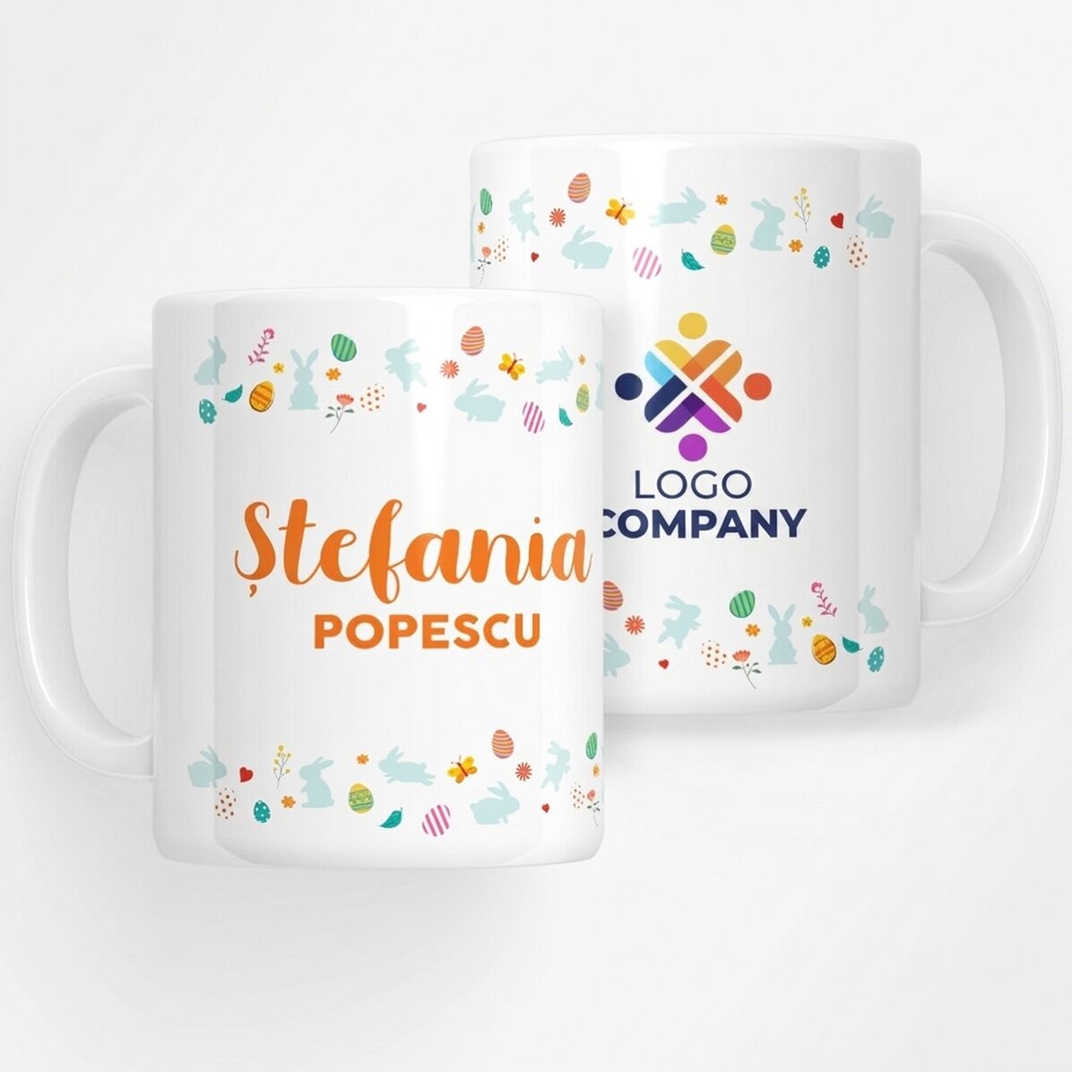 Taza personalizada con nombre y logotipo - Bunny