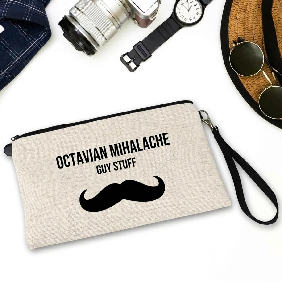 Set de accesorios para hombre personalizado con texto - Moustache
