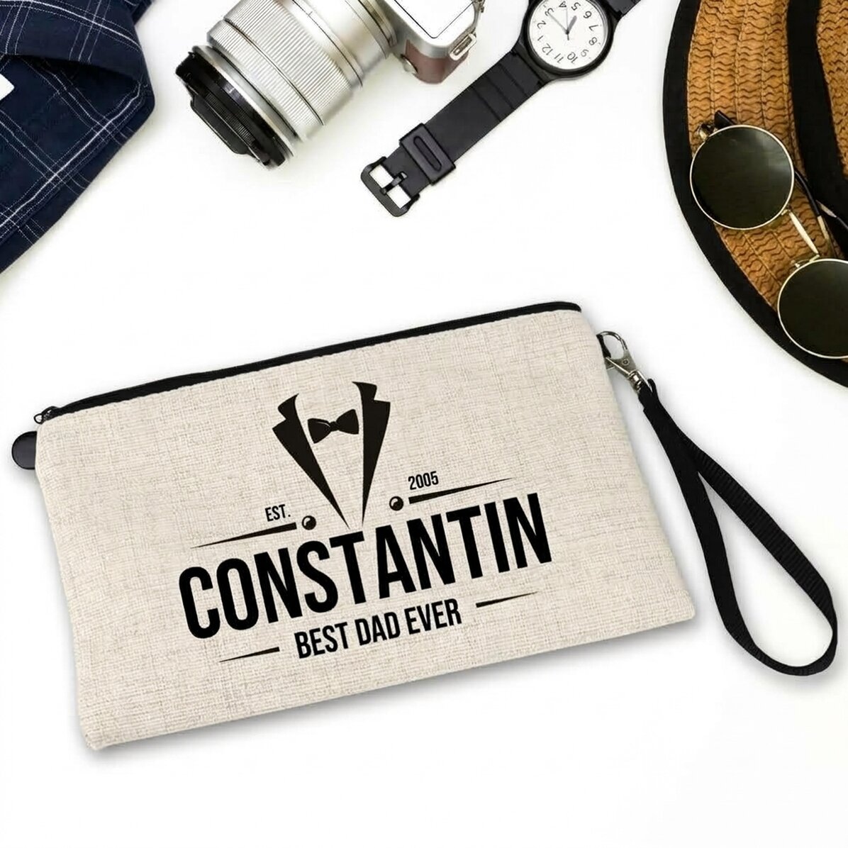Set de accesorios para hombre personalizado con texto - Elegante