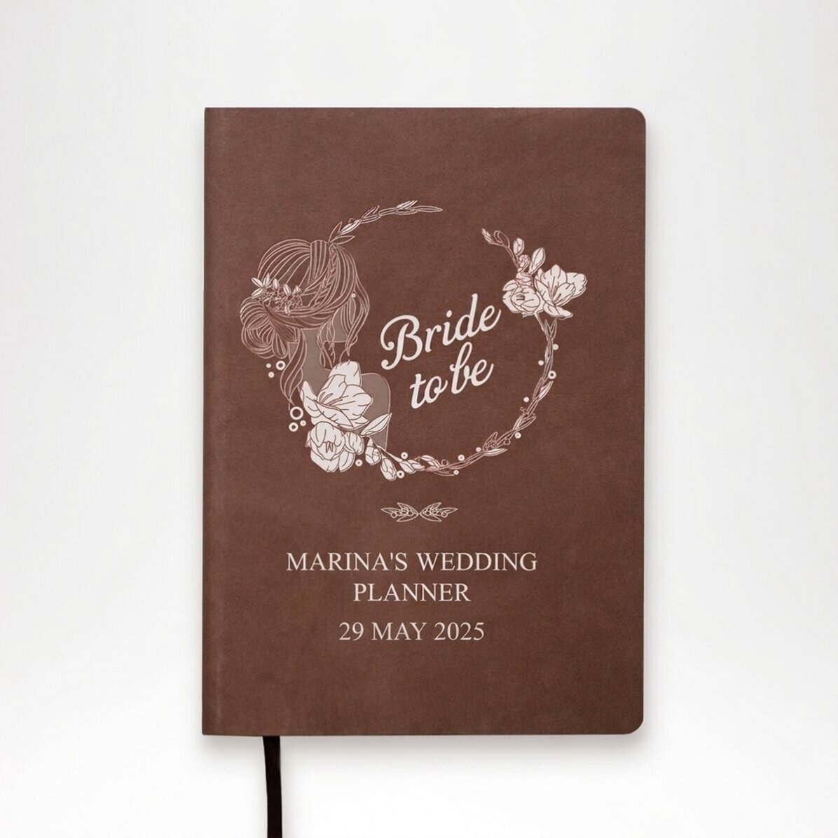 Agenda personalizada con texto - Organizador de bodas